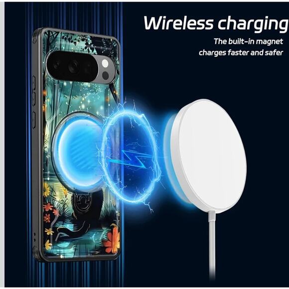 Black Cat Phone Case Cover For Google Pixel 10 Pro XL Military Magnetic Ring - Picture 5 of 10